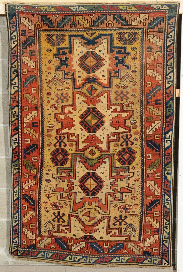 Tappeto caucasico Shirvan Lesghi, fine XIX secolo