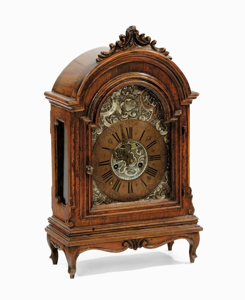 Pendola viennese con cassa in noce, Austria 1750 circa  - Auction Pendulum and Decorative Clocks - Cambi Casa d'Aste