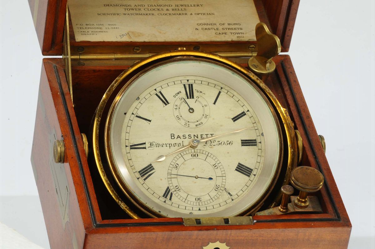 Cronometro da Marina a 56 Ore di Carica, Basnett N 3056, Londra XIX Secolo