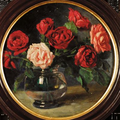 Luigi Gallina (1865-1931)vaso di Rose
