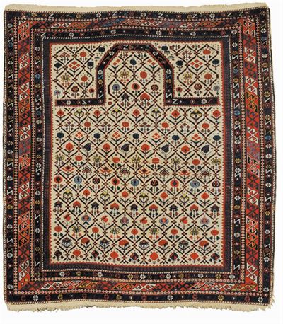 Tappeto Caucasico Shirvan Daghestan a Preghiera, XIX Secolo