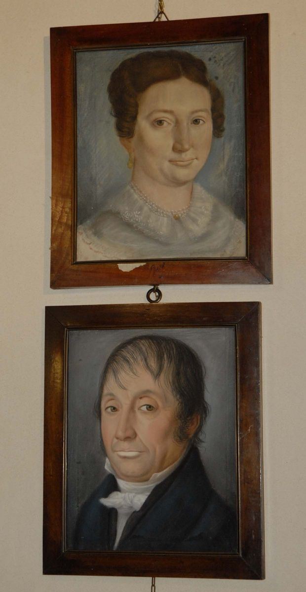 Scuola del XIX secolo Coppia di ritratti  - Auction Antiques and Old Masters - Cambi Casa d'Aste