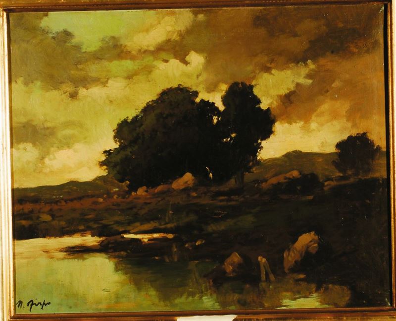 Nino Firpo Paesaggio  - Asta Dipinti del XIX e XX secolo - II - Cambi Casa d'Aste