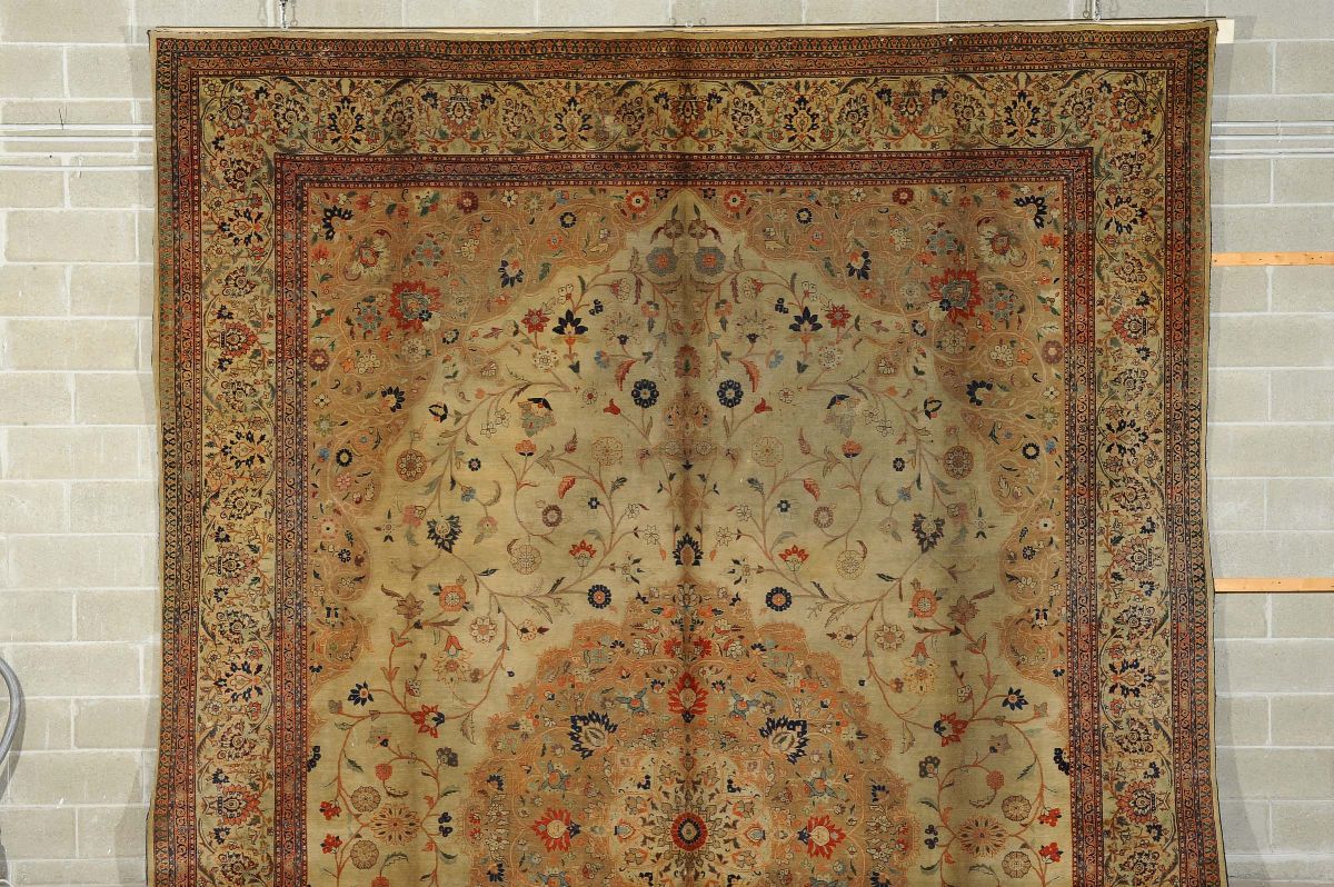 Tappeto Persiano Tabriz, XIX Secolo