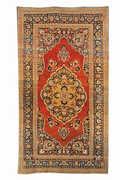 Tappeto Persiano Haji Jalili, XIX Secolo
