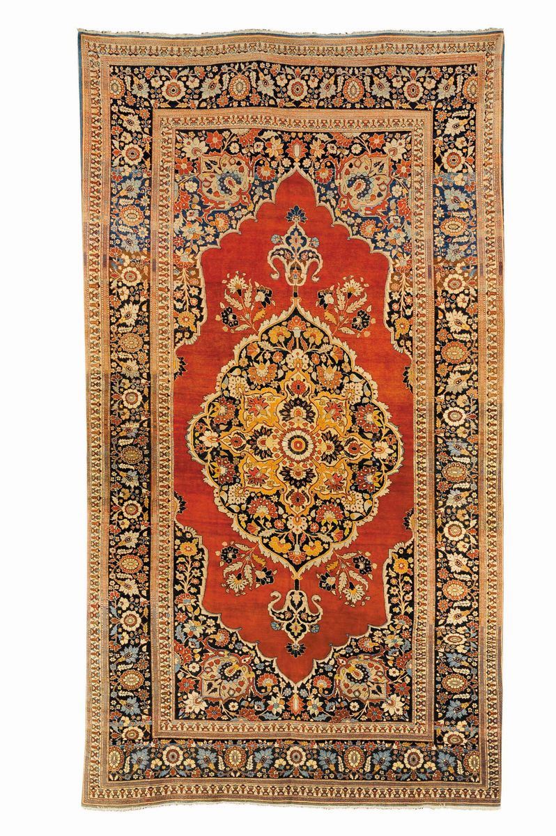 Tappeto persiano Haji Jalili, XIX secolo  - Auction Ancient Carpets - Cambi Casa d'Aste
