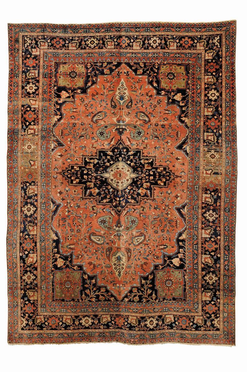 Tappeto persiano  Ferahan, fine XIX secolo  - Asta Tappeti Antichi - Cambi Casa d'Aste