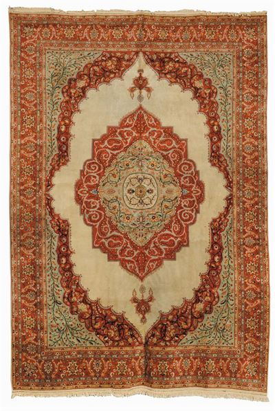 Tappeto Persiano Tabriz, Fine XIX Secolo
