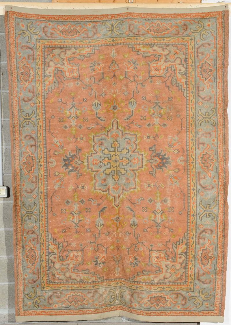 Tappeto anatolico Smirne, inizio XX secolo  - Auction Ancient Carpets - Cambi Casa d'Aste