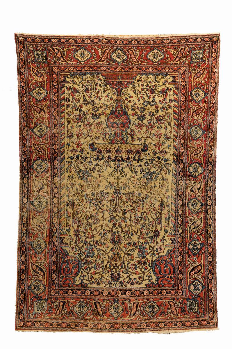 Tappeto persiano Isfhan, fine XIX secolo  - Auction Ancient Carpets - Cambi Casa d'Aste