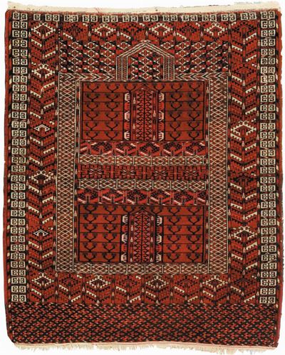 Tappeto Turkmeno Engsi Tekke, Fine XIX Secolo