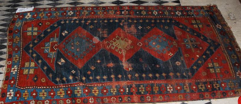 Tappeto caucasico, XIX secolo  - Auction Ancient Carpets - Cambi Casa d'Aste
