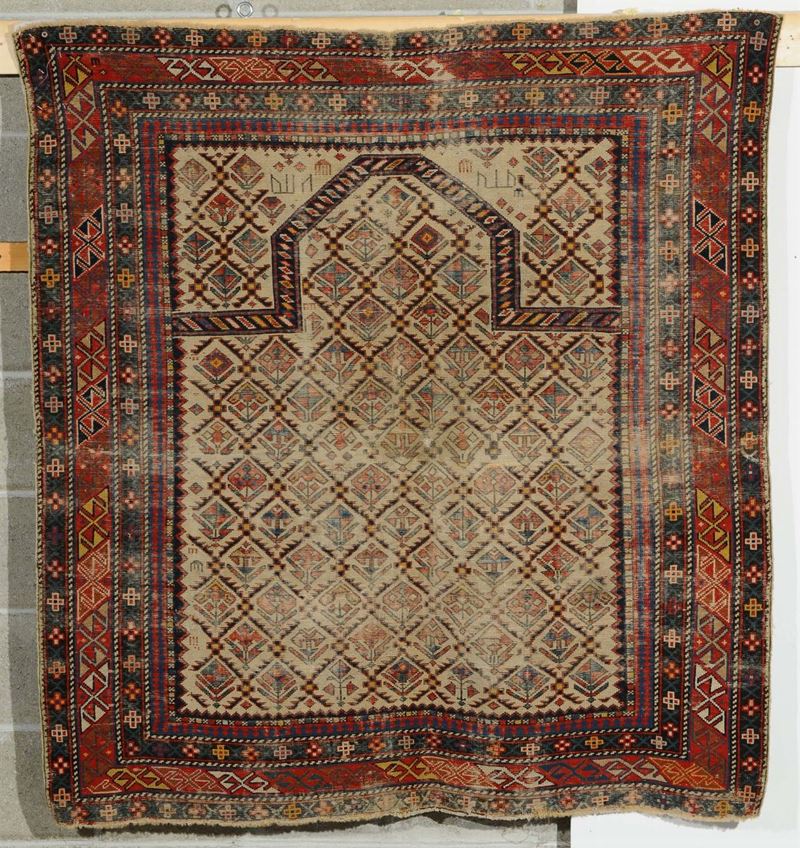 Tappeto caucasico Shirvan Daghestan, XIX secolo  - Auction Ancient Carpets - Cambi Casa d'Aste