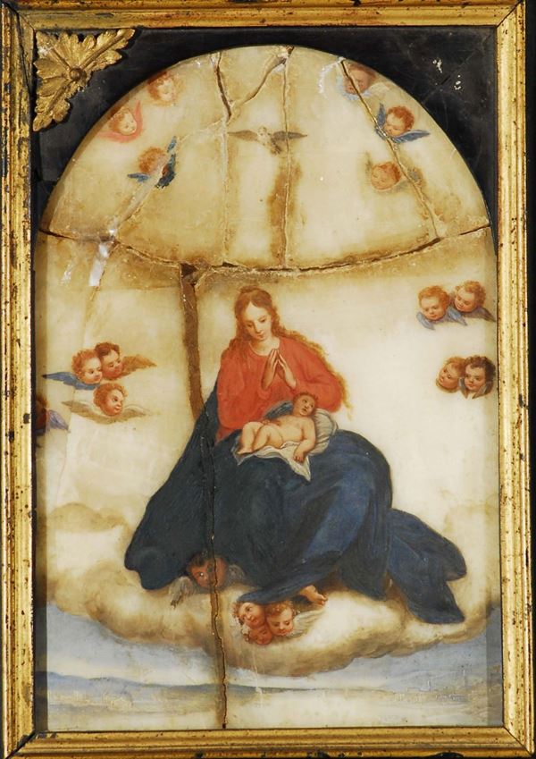 Scuola del XVIII secolo Madonna con Bambino