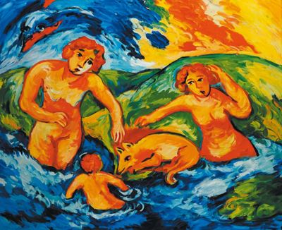 Mimmo Germanà (1944-1992)acquatico 1989