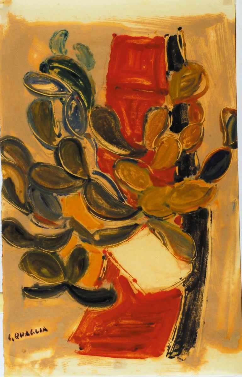 Carlo Quaglia (1903-1970) Fichi d’India, 1952  - Asta Carlo Quaglia, un'antologia dell'opera - I - Cambi Casa d'Aste