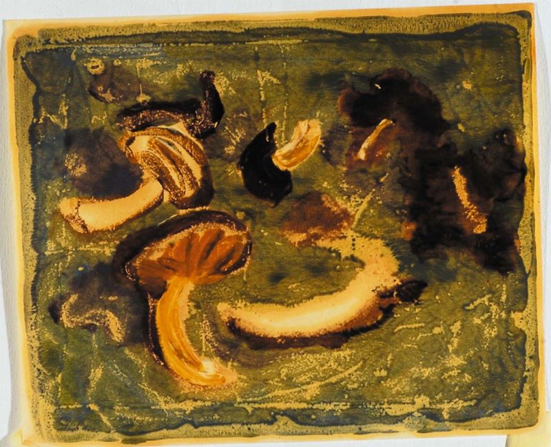 Carlo Quaglia (1903-1970) Funghi fondo azzurro, 1960,  - Auction Carlo Quaglia, an anthology of the work - I - Cambi Casa d'Aste