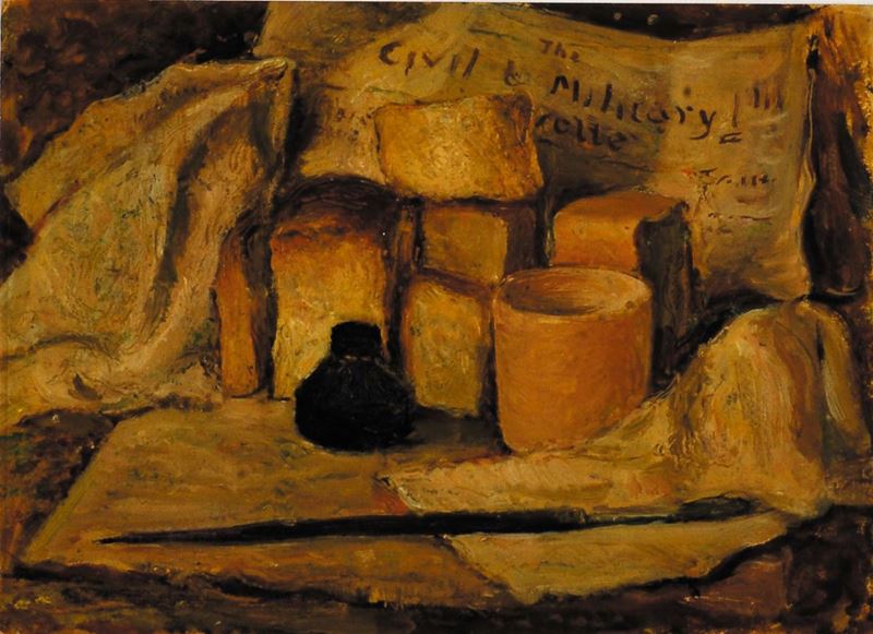 Carlo Quaglia (1903-1970) Il pane del prigioniero, 1942  - Asta Carlo Quaglia, un'antologia dell'opera - I - Cambi Casa d'Aste