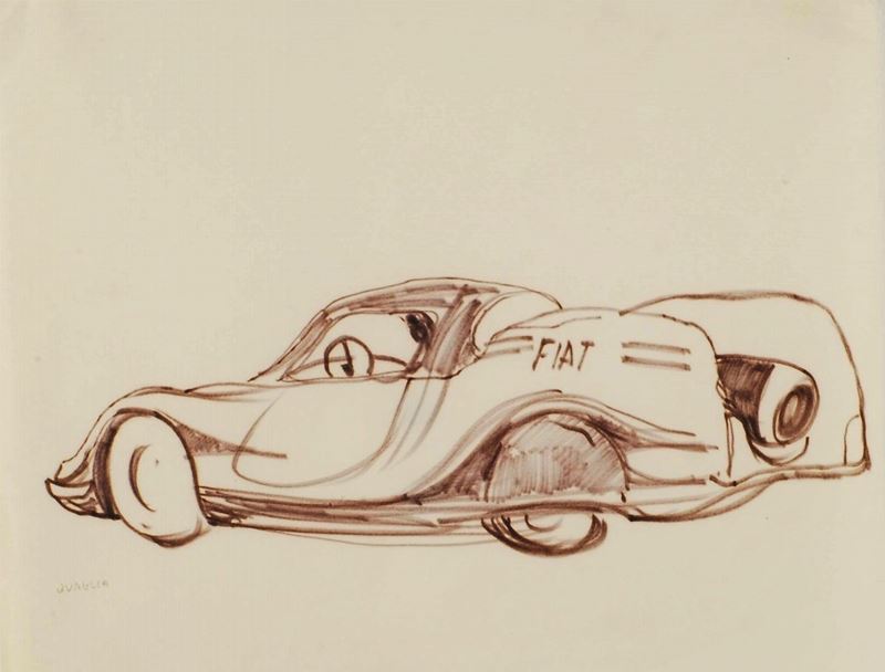 Carlo Quaglia (1903-1970) Prototipo Fiat, 1955  - Asta Carlo Quaglia, un'antologia dell'opera - I - Cambi Casa d'Aste