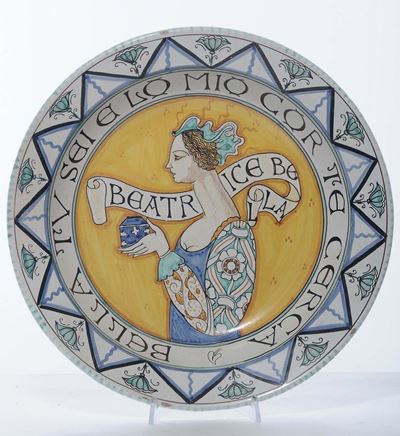Piatto in Ceramica Policroma, Orvieto