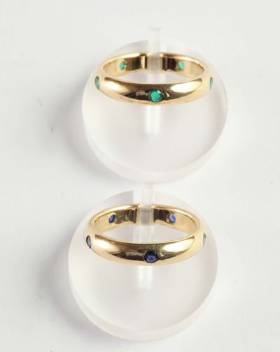Coppia di Anelli Firmati Cartier