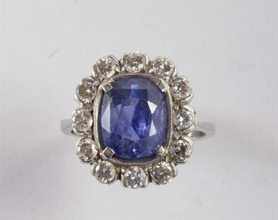 Anello con Zaffiro Ceylon