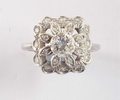 Anello con Diamante di Vecchio Taglio
