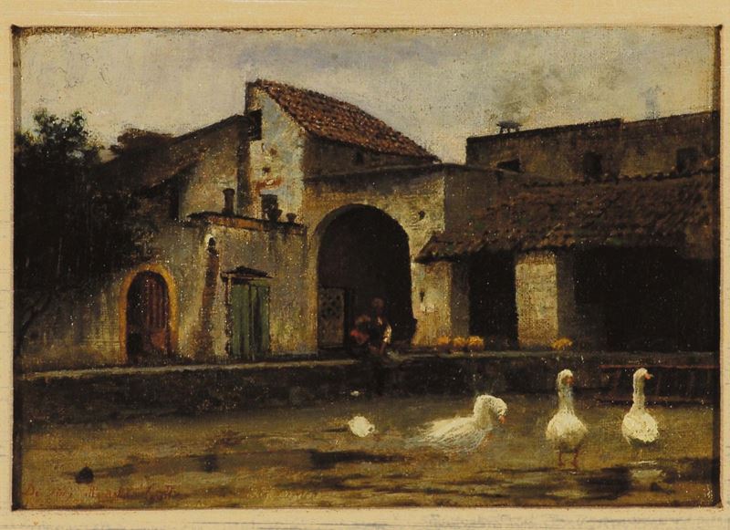 Giuseppe De Nittis (1846-1884) Casolare  - Auction 19th and 20th century paintings - II - Cambi Casa d'Aste
