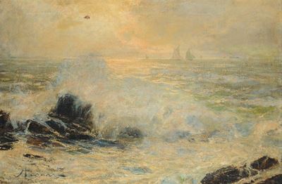 Andrea Figari (1858-1945)mareggiata