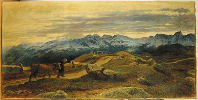 Alberto Falchetti (1878-1951)ritorno All'alpeggio