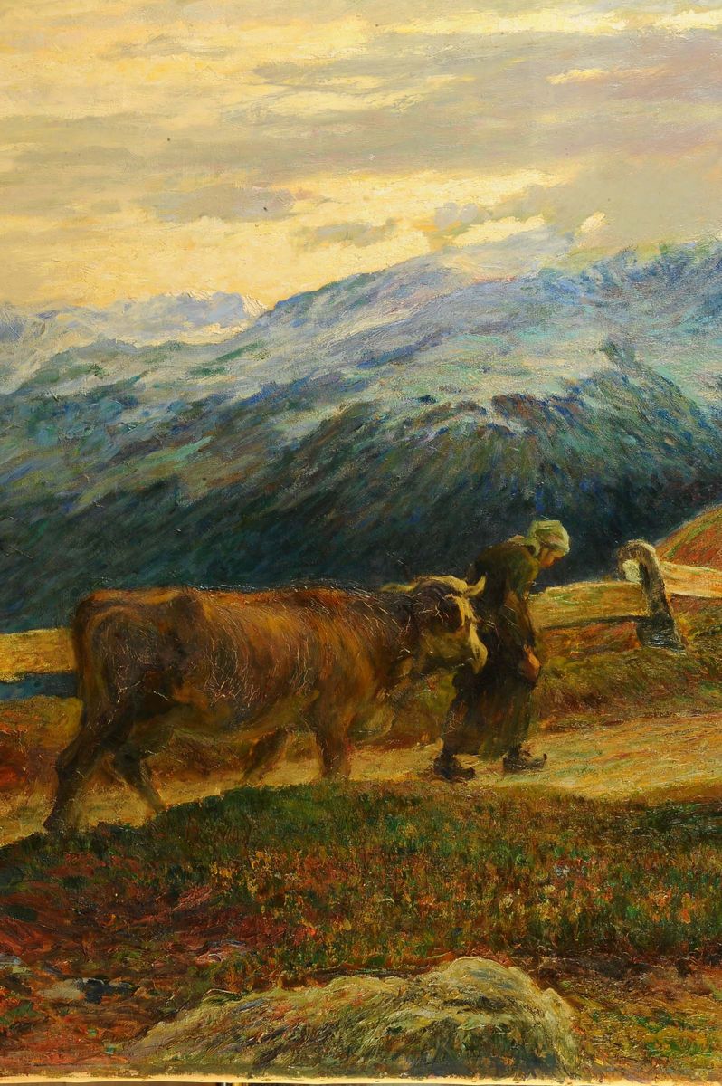 Alberto Falchetti (1878-1951)ritorno All'alpeggio