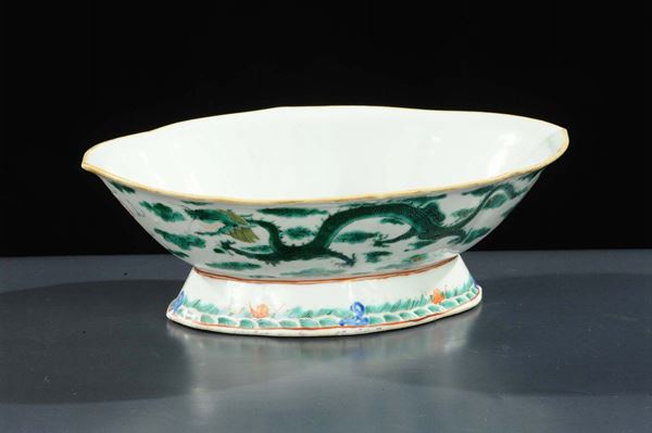 Coppetta in porcellana, Cina fine dinastia Qinq,  XIX secolo