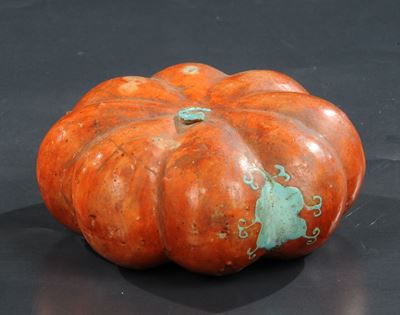 Piccola Zucca in Terracotta Arancione