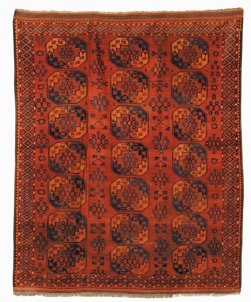 Tappeto turkmeno Ersari, fine XIX secolo  - Asta Tappeti Antichi - Cambi Casa d'Aste