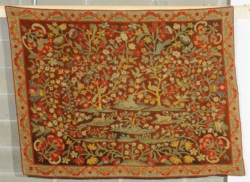 Arazzo a piccolo punto, Francia XIX secolo  - Auction Ancient Carpets - Cambi Casa d'Aste