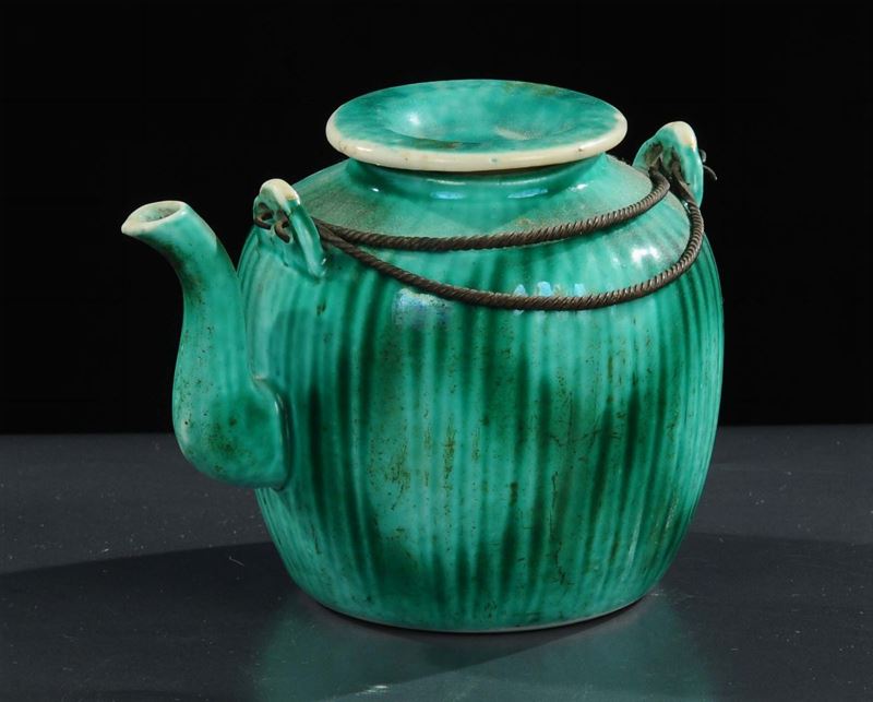 Teierina verde, Cina XX secolo  - Auction Oriental Art - Cambi Casa d'Aste