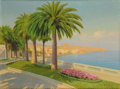 Willem Welters (1881-1972)veduta di Sanremo, 1947