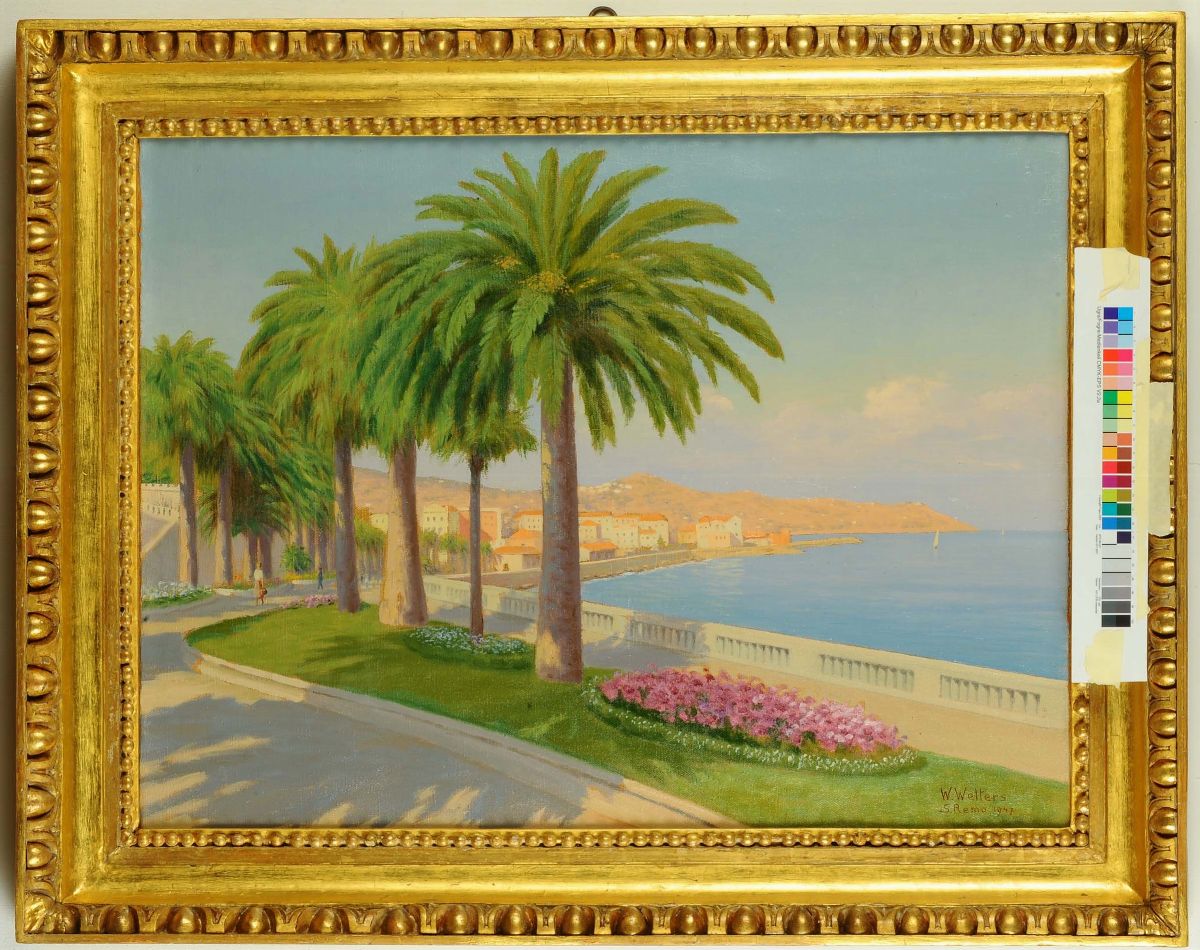 Willem Welters (1881-1972)veduta di Sanremo, 1947
