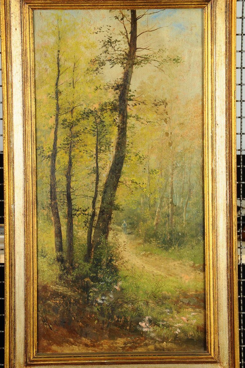Henry Markò (1855-1921) Bosco in autunno  - Auction 19th and 20th century paintings - II - Cambi Casa d'Aste