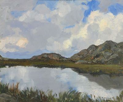 Mario Ornati (1887-1955)il Lago di Prabello, 1924