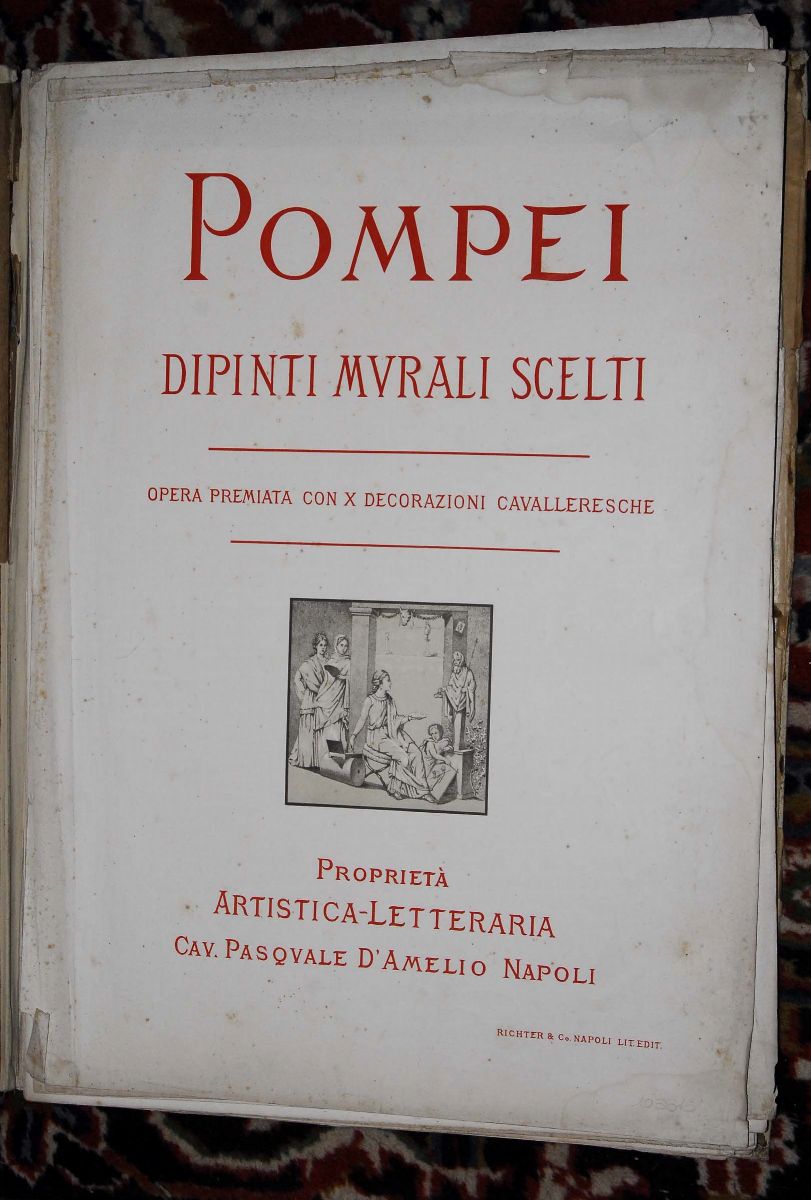 Richter & Co Napoli Lit.edit.pompei Dipinti Murali