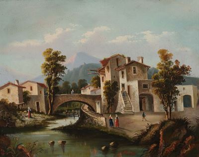 Pierre Bonirreaupaesaggio con Ponte