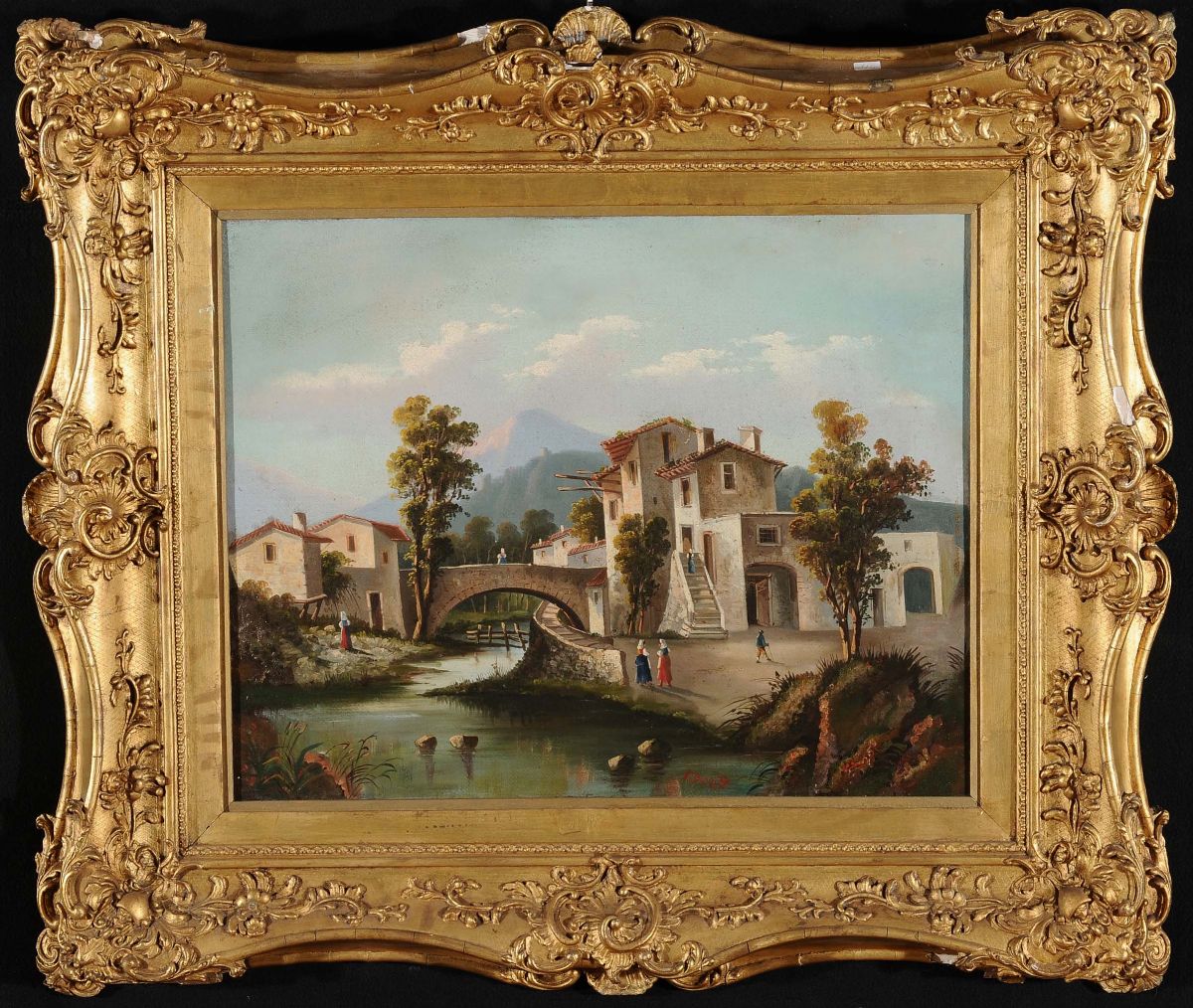 Pierre Bonirreaupaesaggio con Ponte