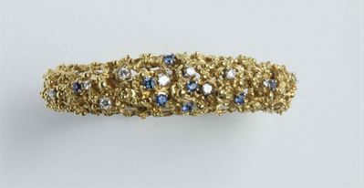 Bracciale con Zaffiri e Diamanti