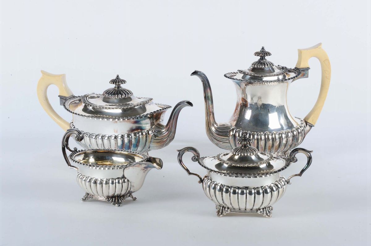 Servizio da Tè e Caffè in Argento, Londra 1820