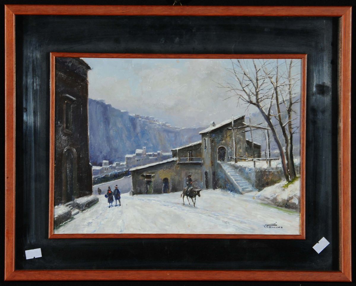Vincenzo Canino (1892-1978)paesaggio Invernale