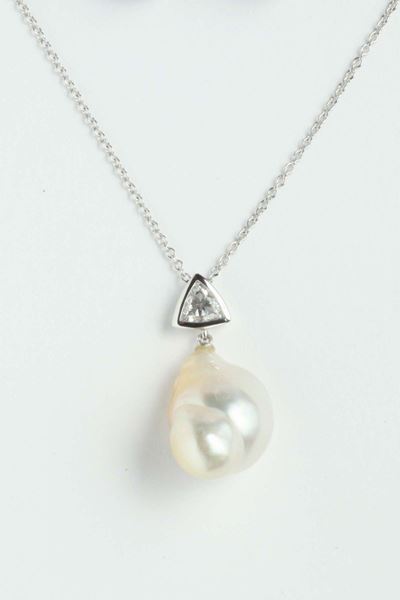 Pendente con Perla Gold Scaramazza