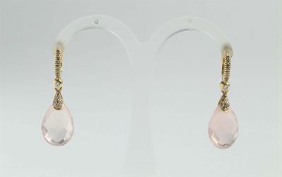Orecchini con Quarzo Rosa
