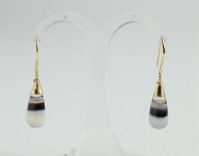 Orecchini con Agata Rigata