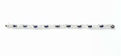 Bracciale con Zaffiri e Diamanti